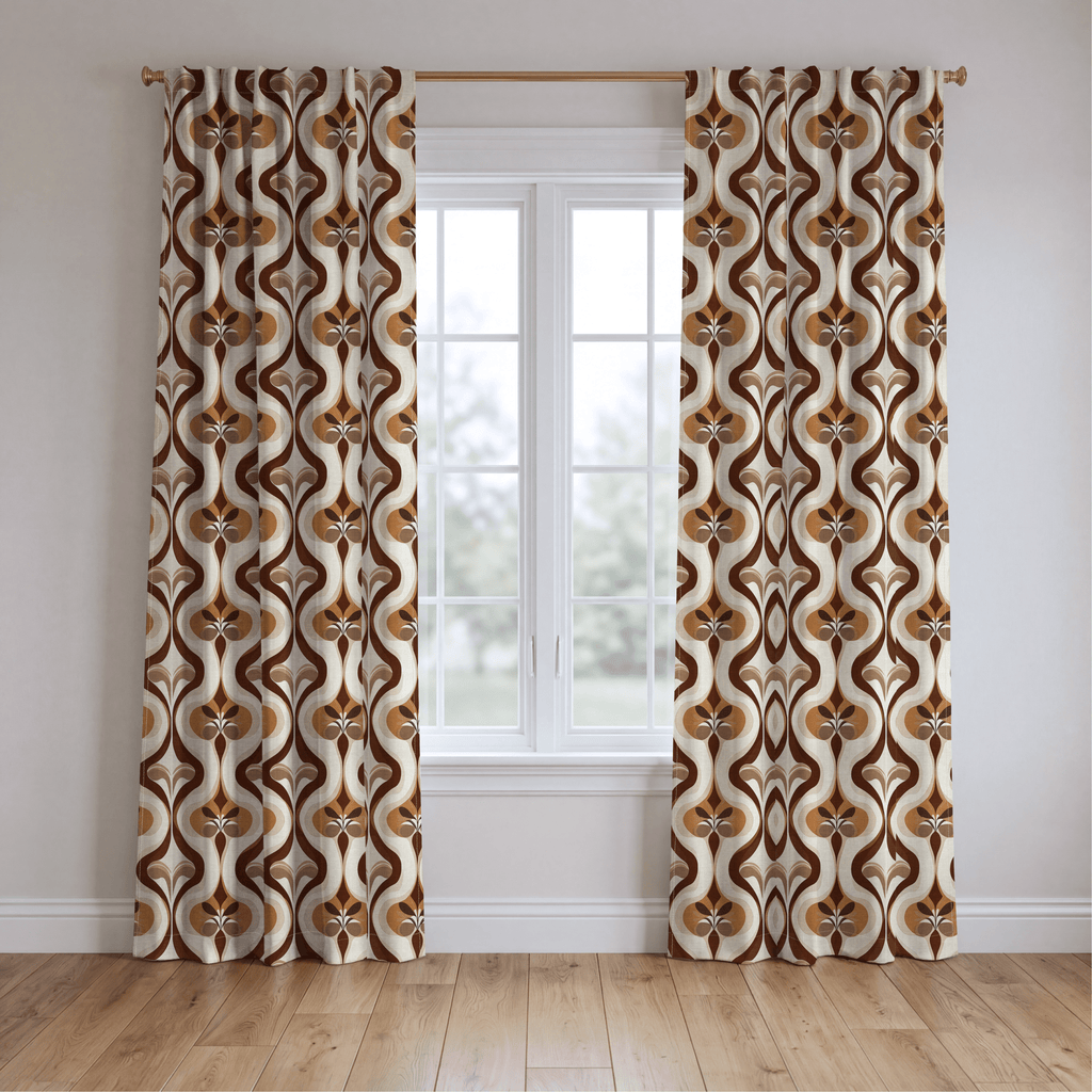 Funky Flow - Curtain Panel - The Drapery