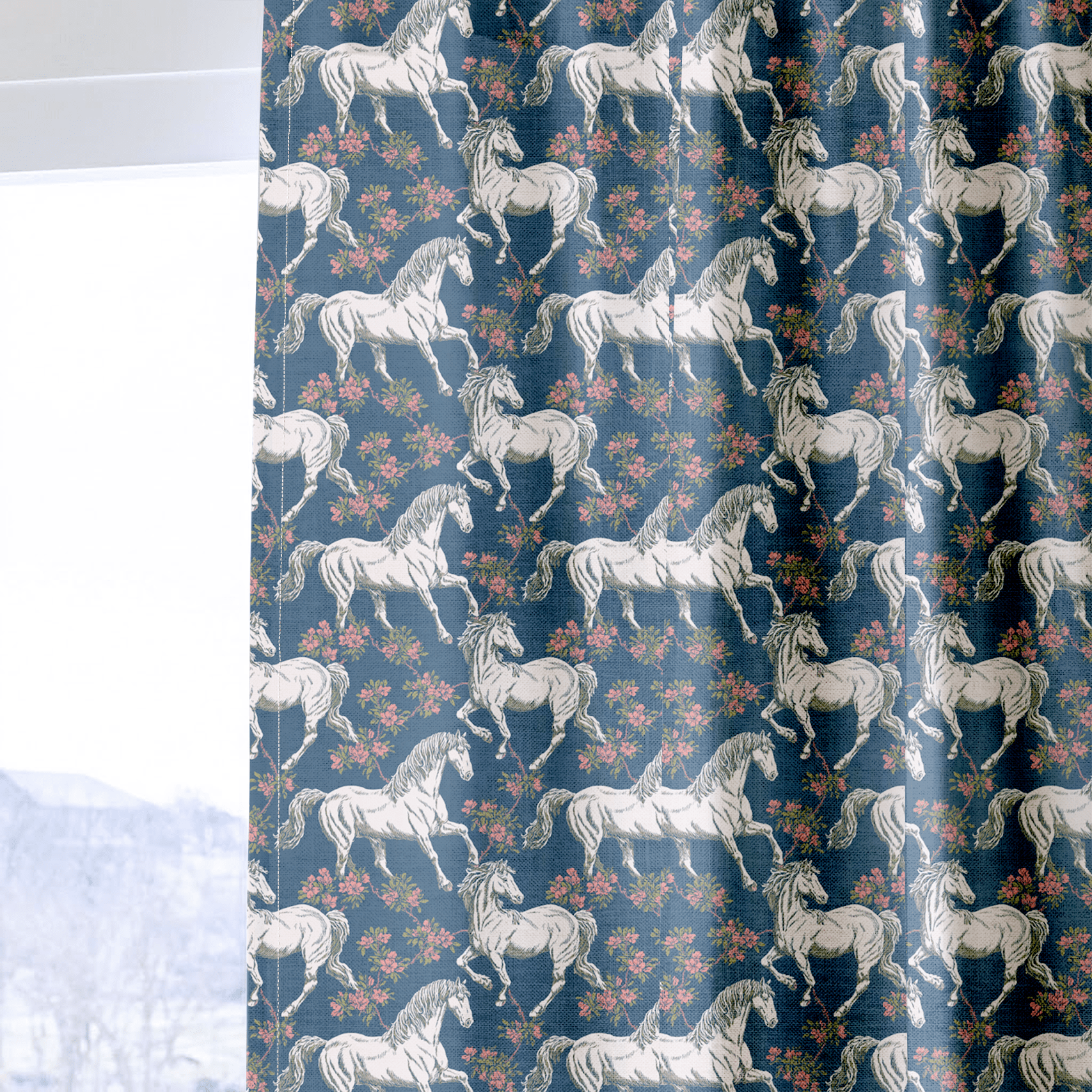 Galloping Gardens - Curtain Panel - The Drapery