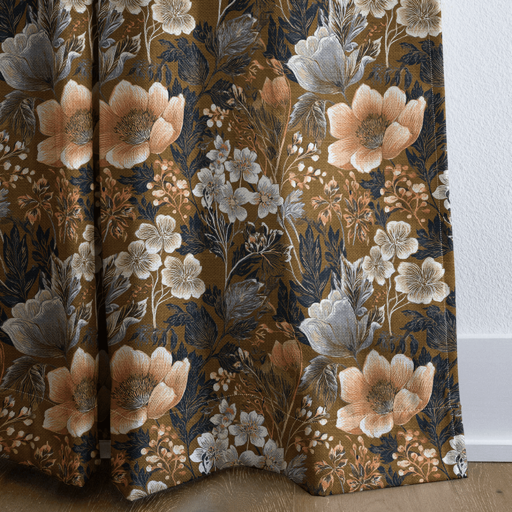 Garden Hour Auburn - Curtain Panel - The Drapery