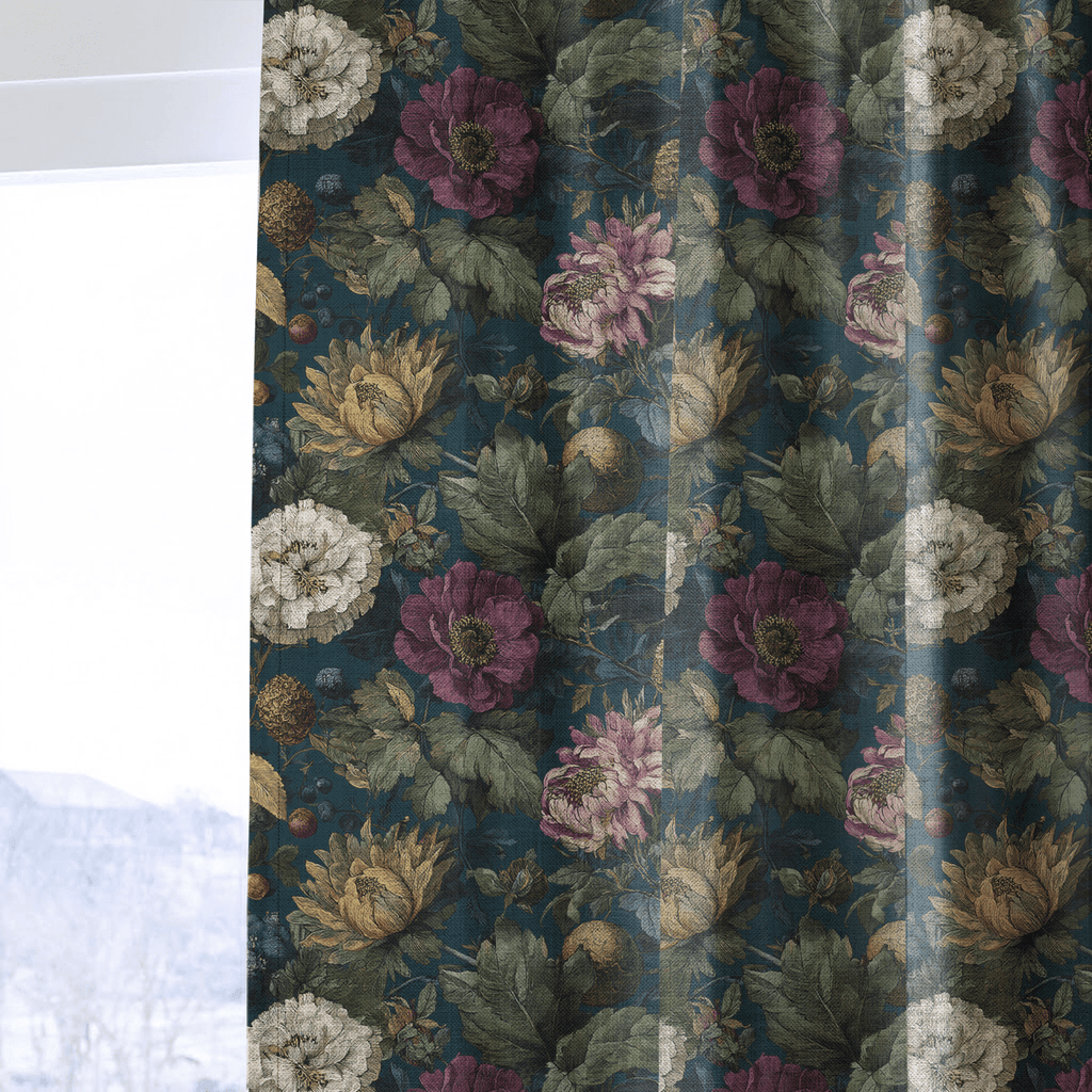 Garden Night - Curtain Panel - The Drapery