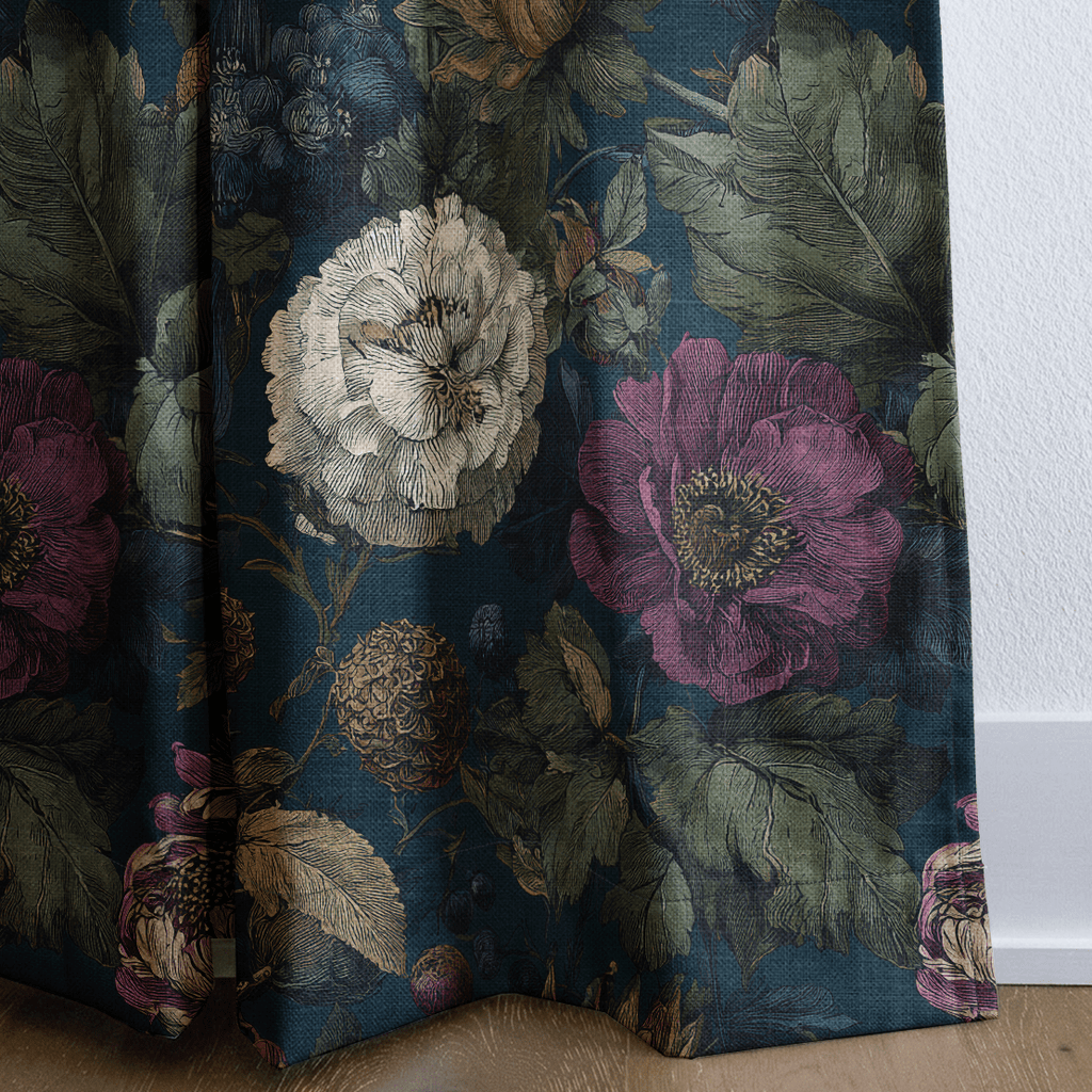 Garden Night - Curtain Panel - The Drapery