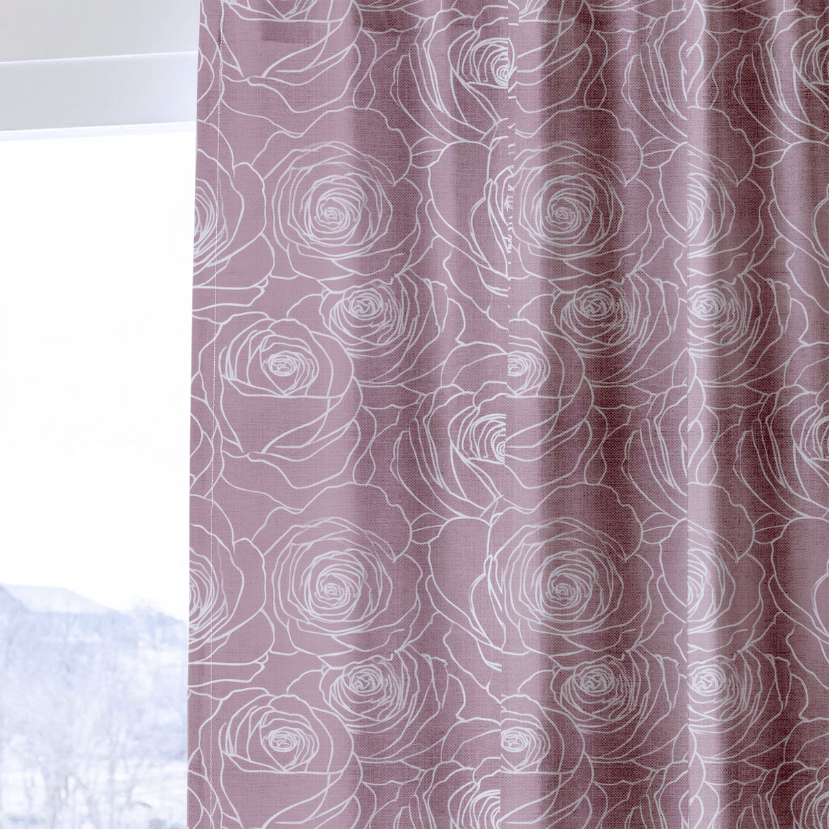 Garden Sketch - Curtain Panel - The Drapery