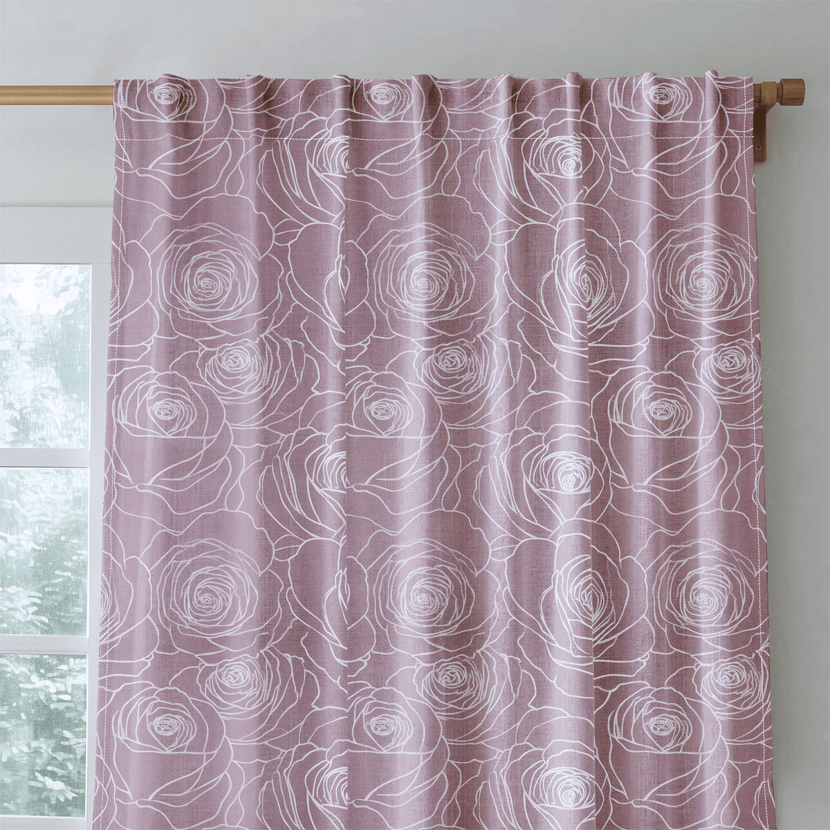 Garden Sketch - Curtain Panel - The Drapery