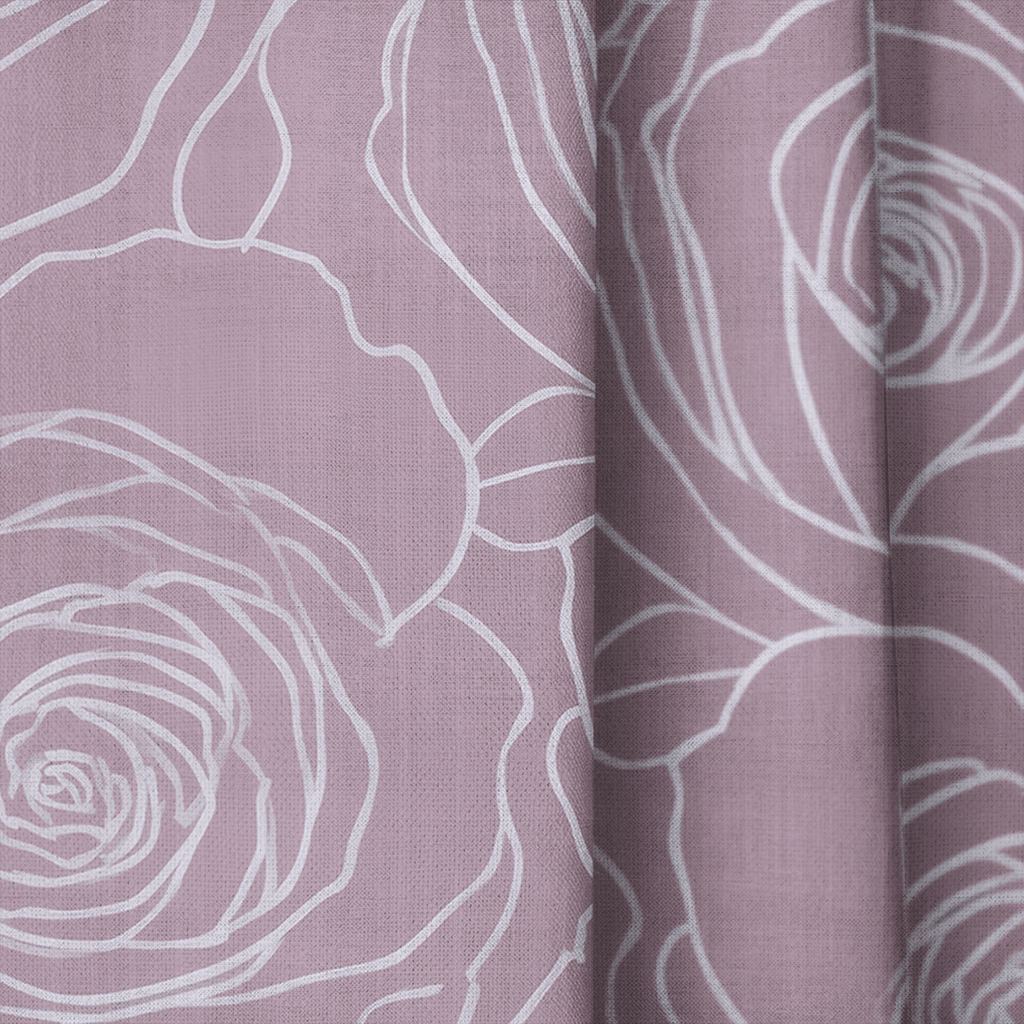 Garden Sketch - Curtain Panel - The Drapery