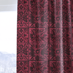 Garnet Mosaic - Curtain Panel - The Drapery