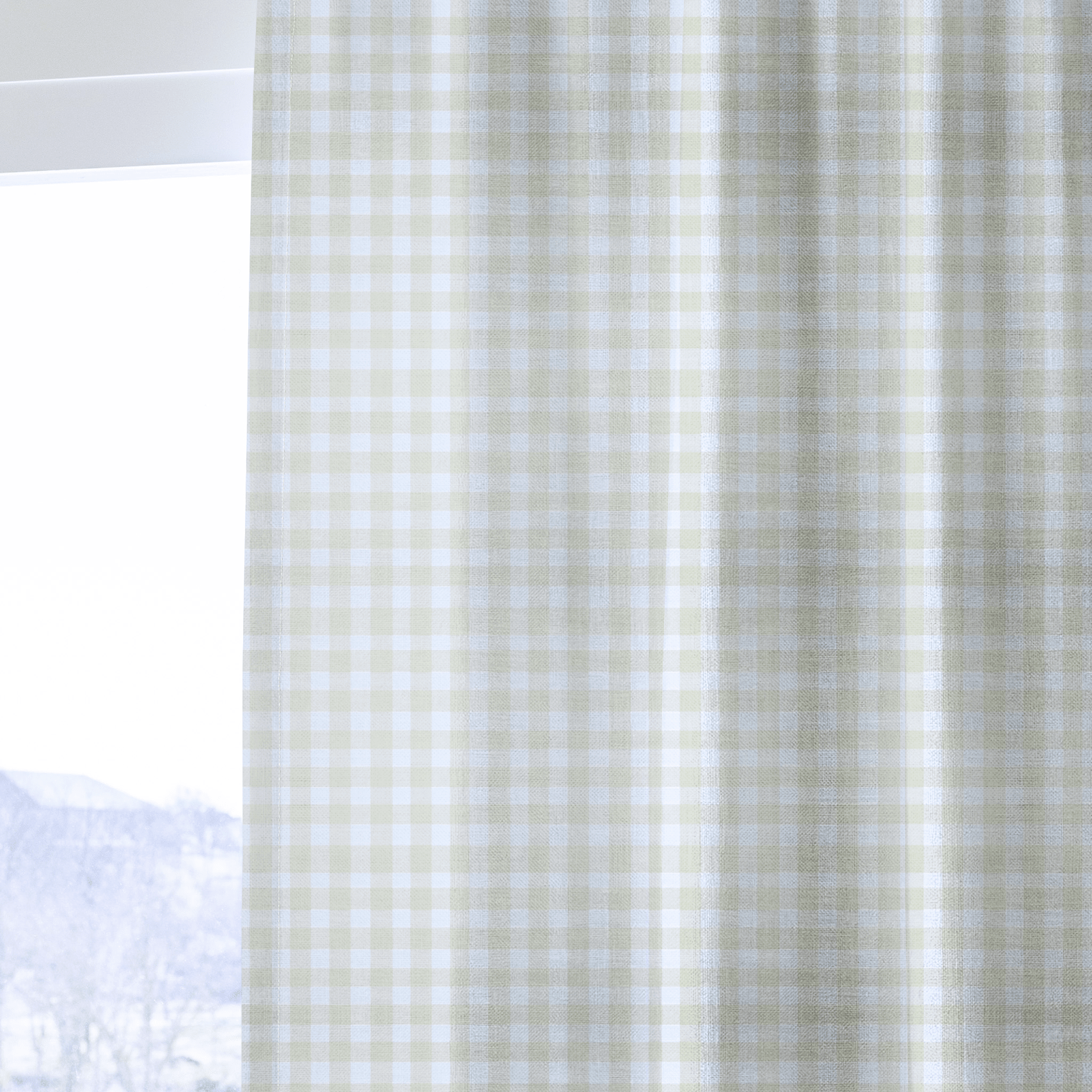Gentle Grid - Curtain Panel - The Drapery