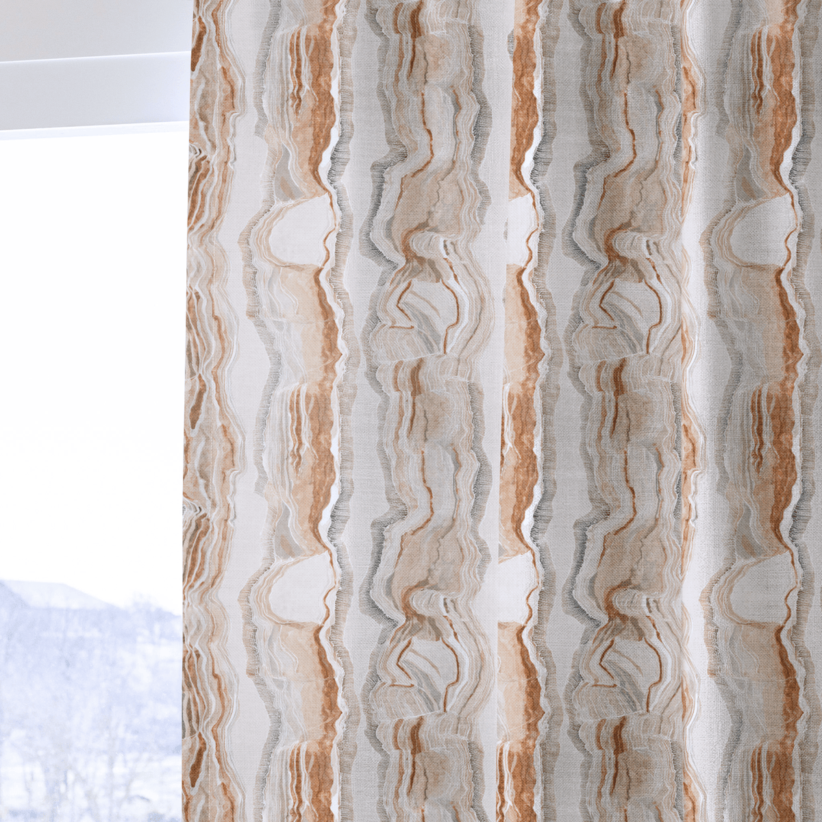 Geo Stripes - Curtain Panel - The Drapery