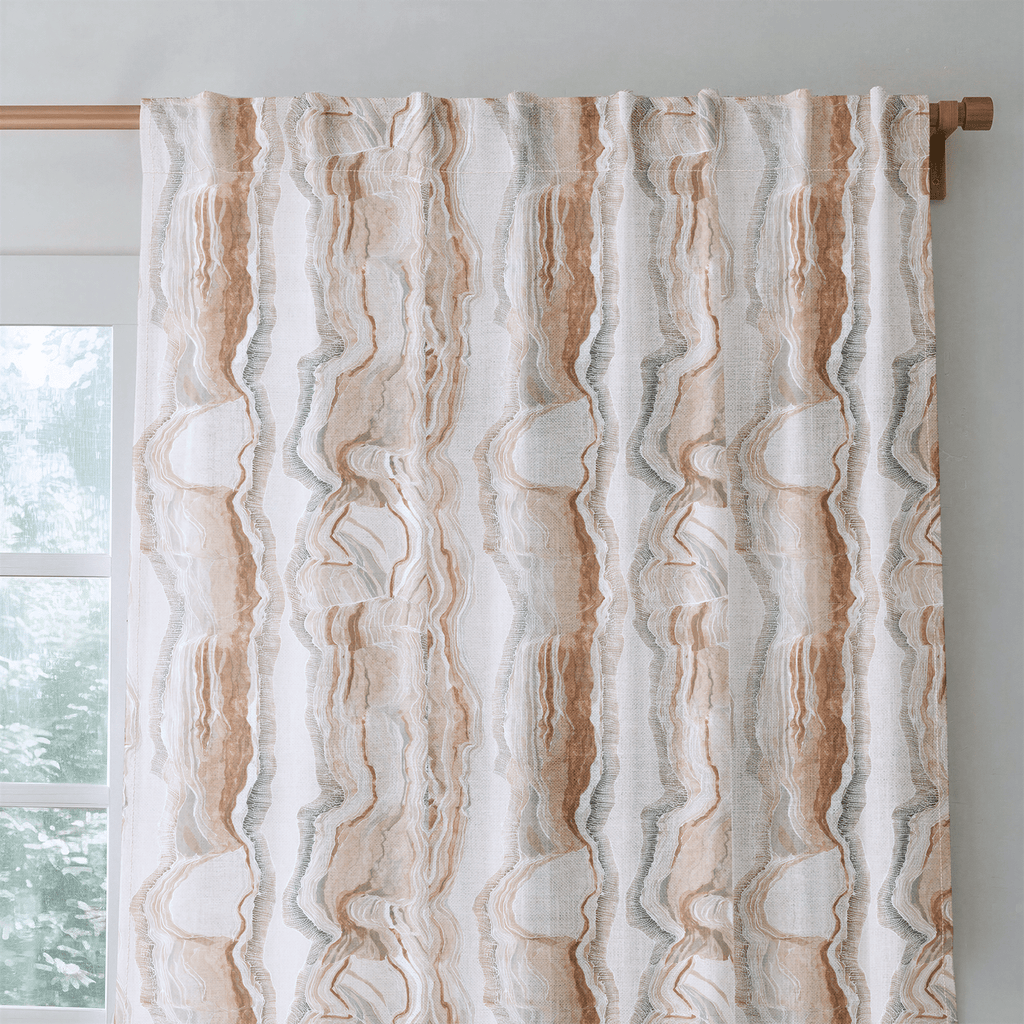 Geo Stripes - Curtain Panel - The Drapery