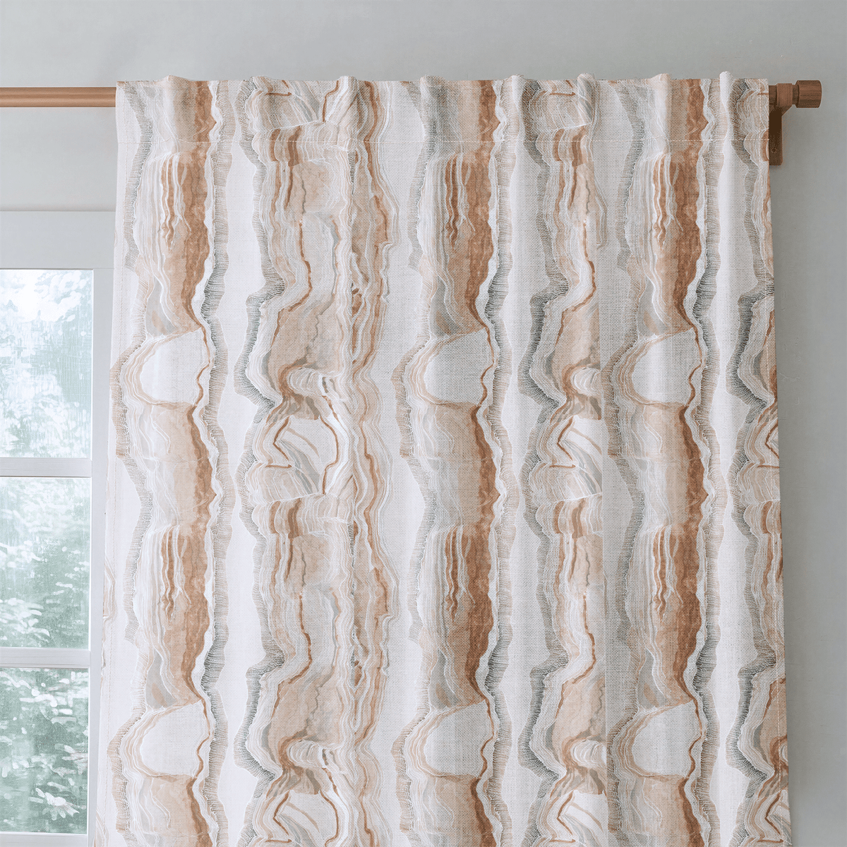 Geo Stripes - Curtain Panel - The Drapery