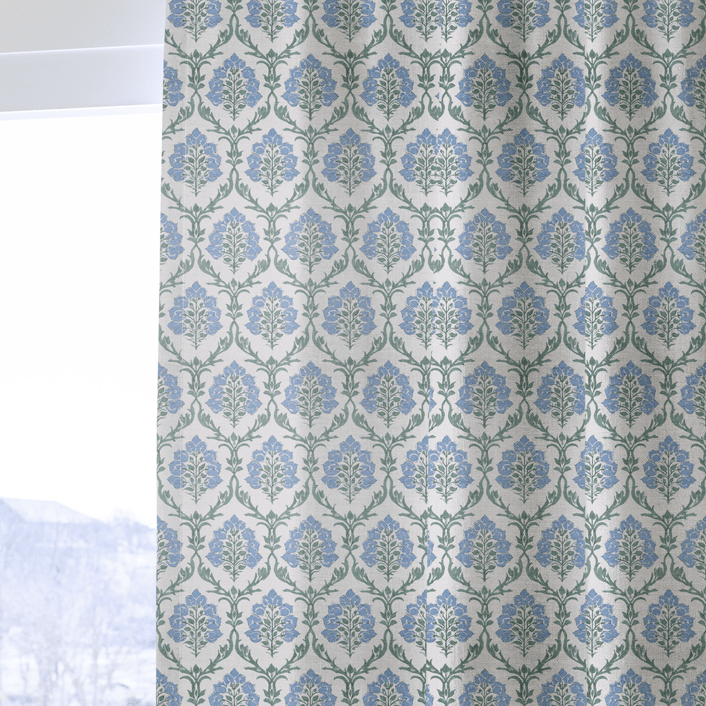 Georgia Green - Curtain Panel - The Drapery