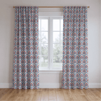 Georgia Red - Curtain Panel - The Drapery