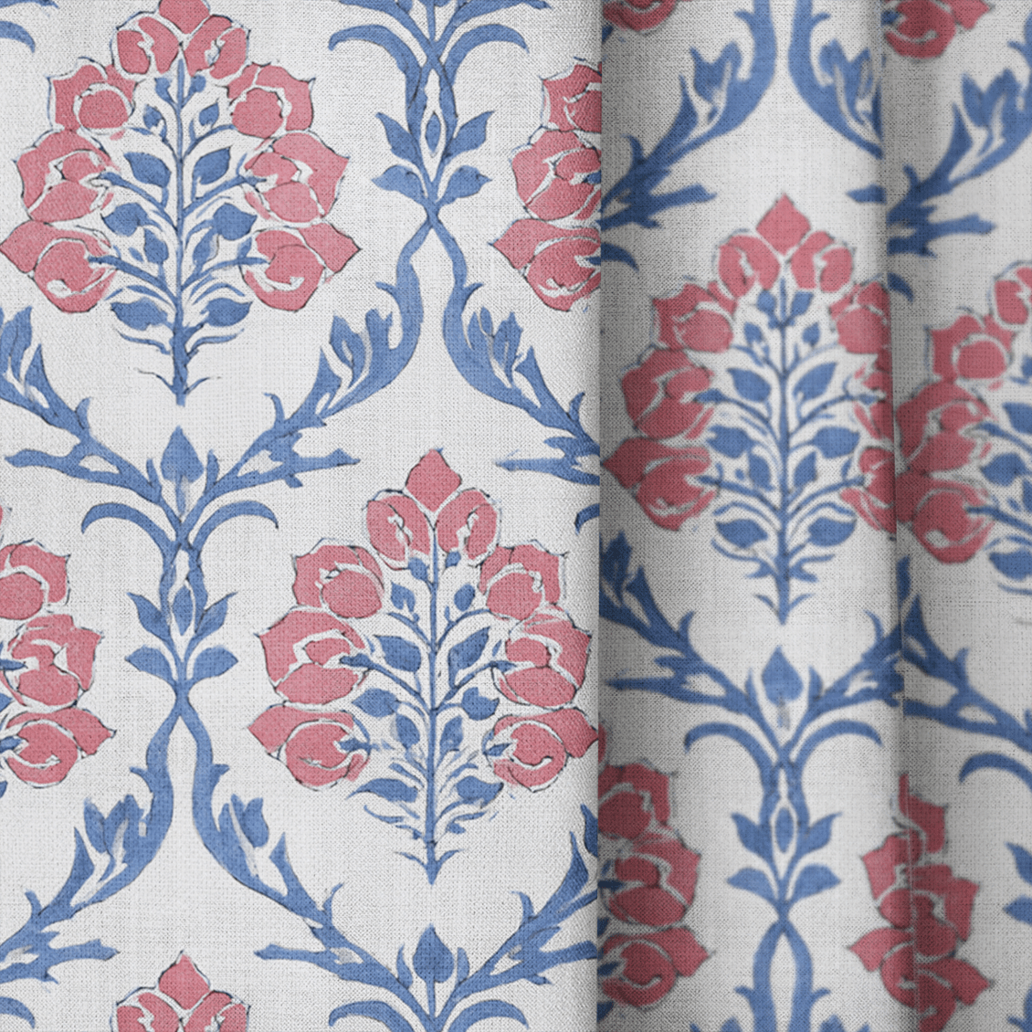 Georgia Red - Curtain Panel - The Drapery