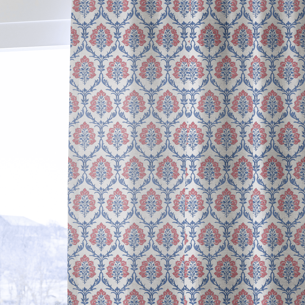 Georgia Red - Curtain Panel - The Drapery