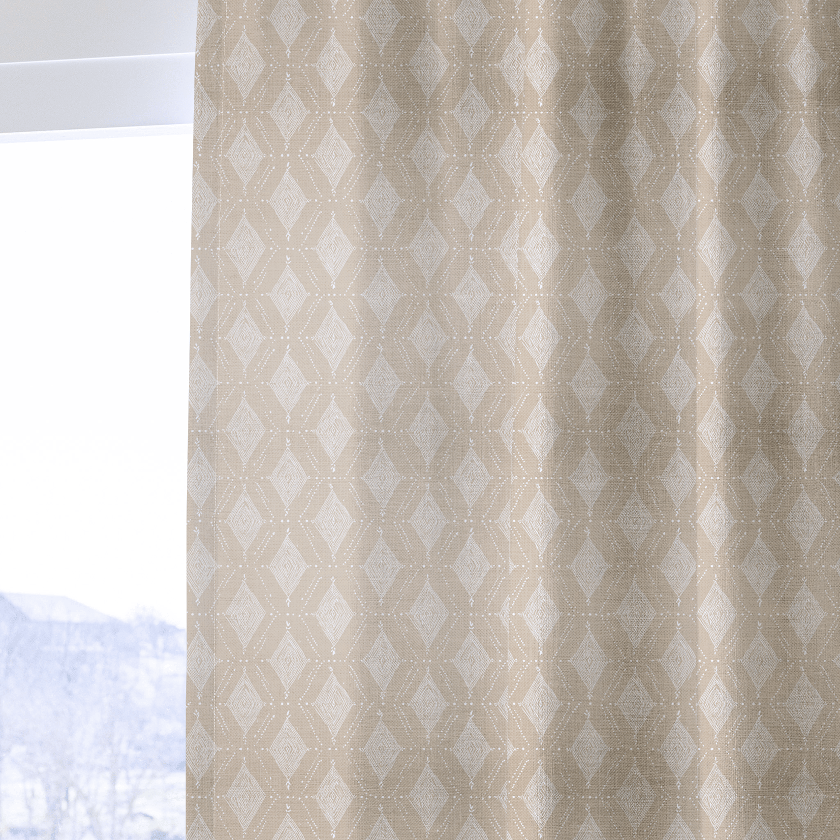 Gianna Sand - Curtain Panel - The Drapery