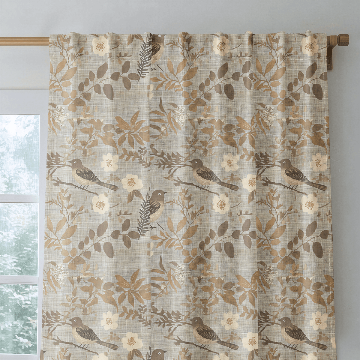 Gilded Birch - Curtain Panel - The Drapery