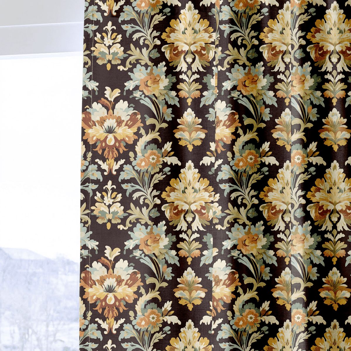 Gilded Sage - Curtain Panel - The Drapery