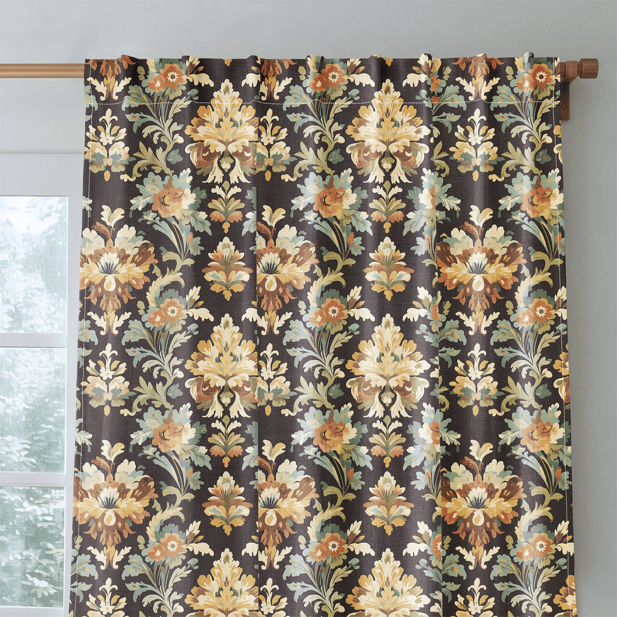 Gilded Sage - Curtain Panel - The Drapery