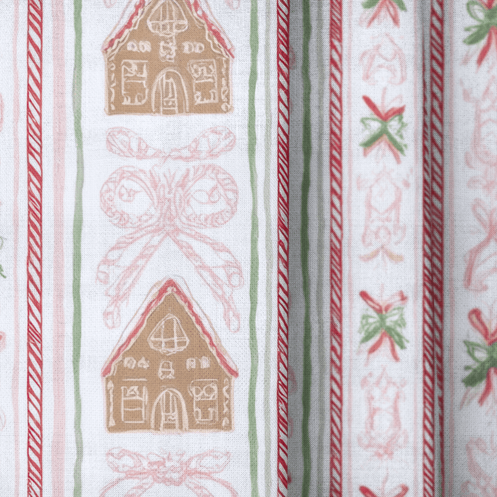 Gingerbread Row - Curtain Panel - The Drapery