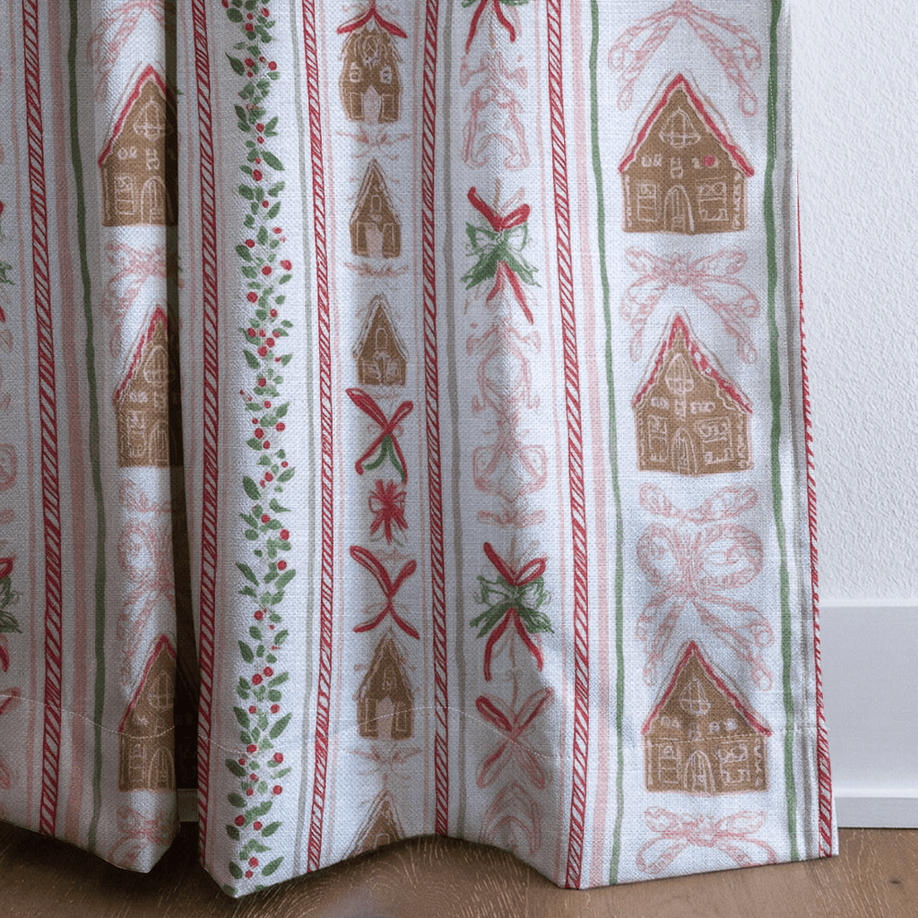 Gingerbread Row - Curtain Panel - The Drapery