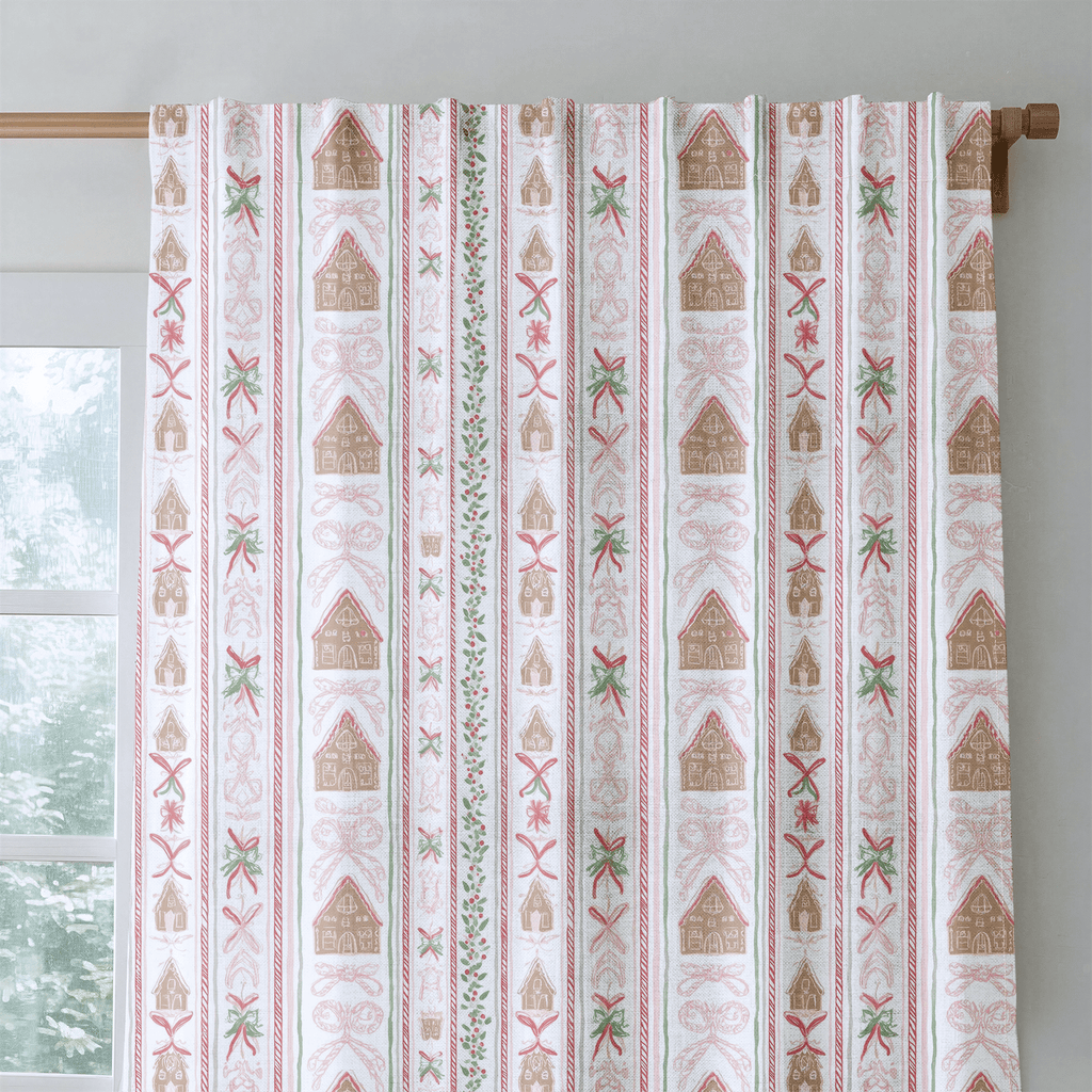 Gingerbread Row - Curtain Panel - The Drapery