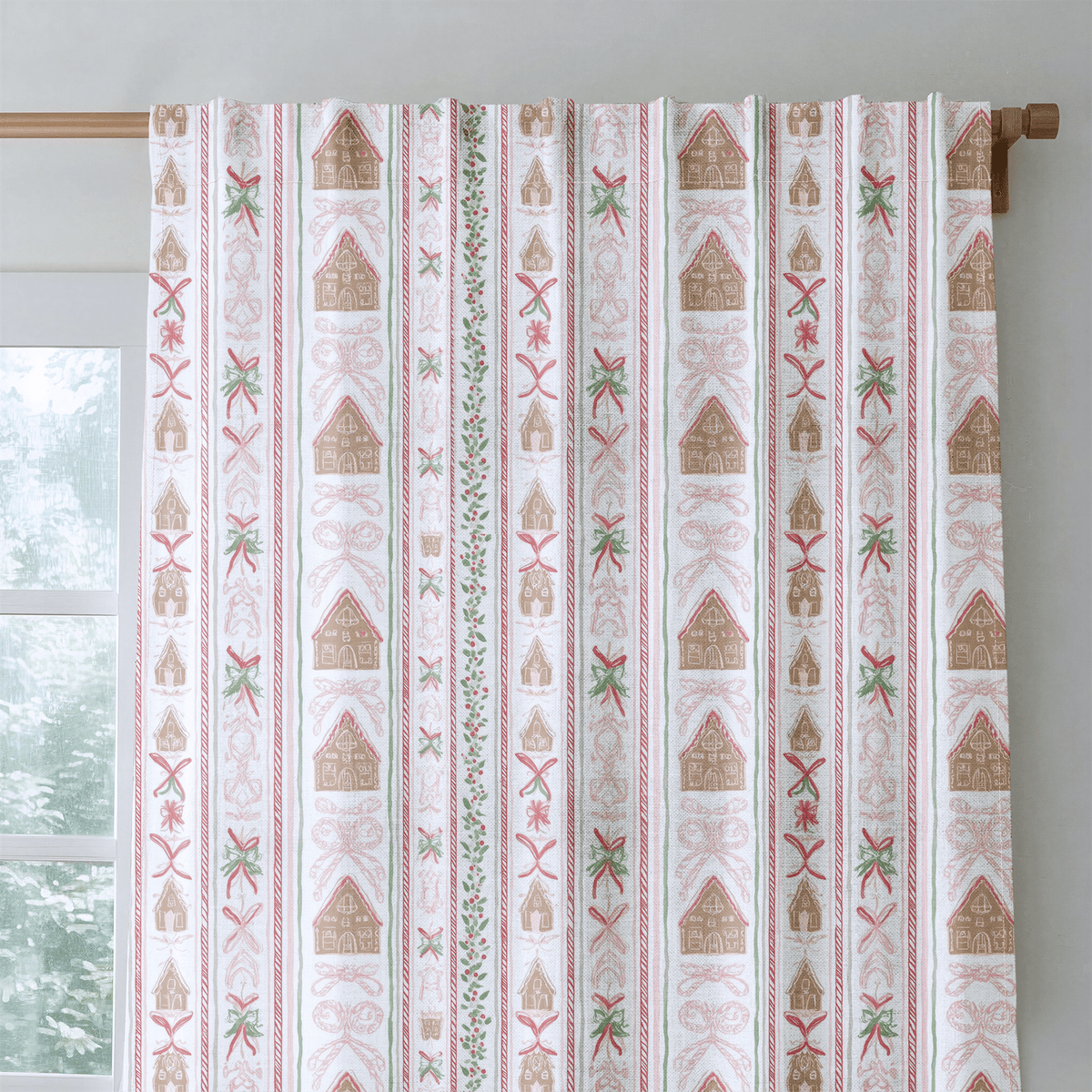 Gingerbread Row - Curtain Panel - The Drapery