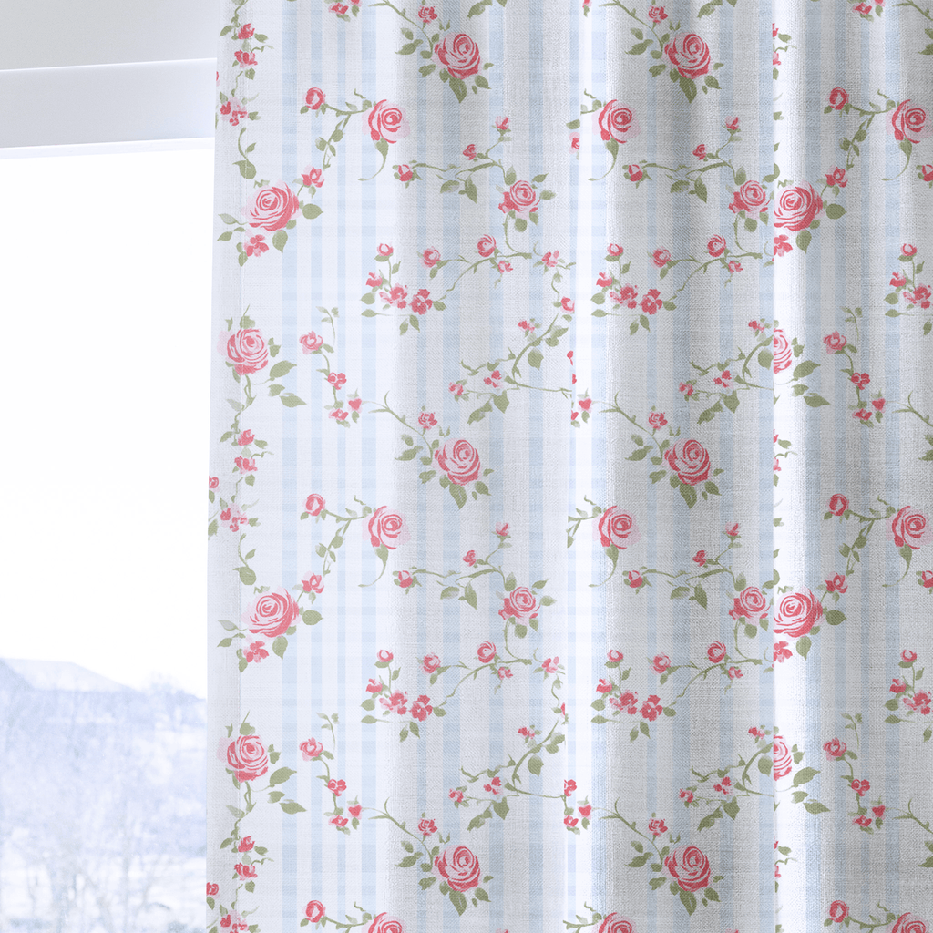 Gingham Garden - Curtain Panel - The Drapery