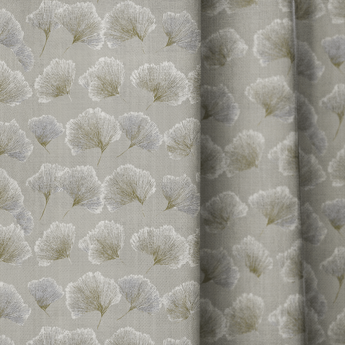 Ginkgo Drift - Curtain Panel - The Drapery