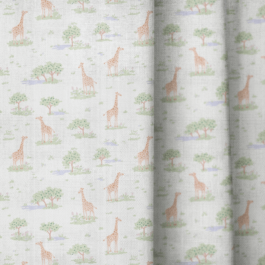 Giraffe Safari - Curtain Panel - The Drapery