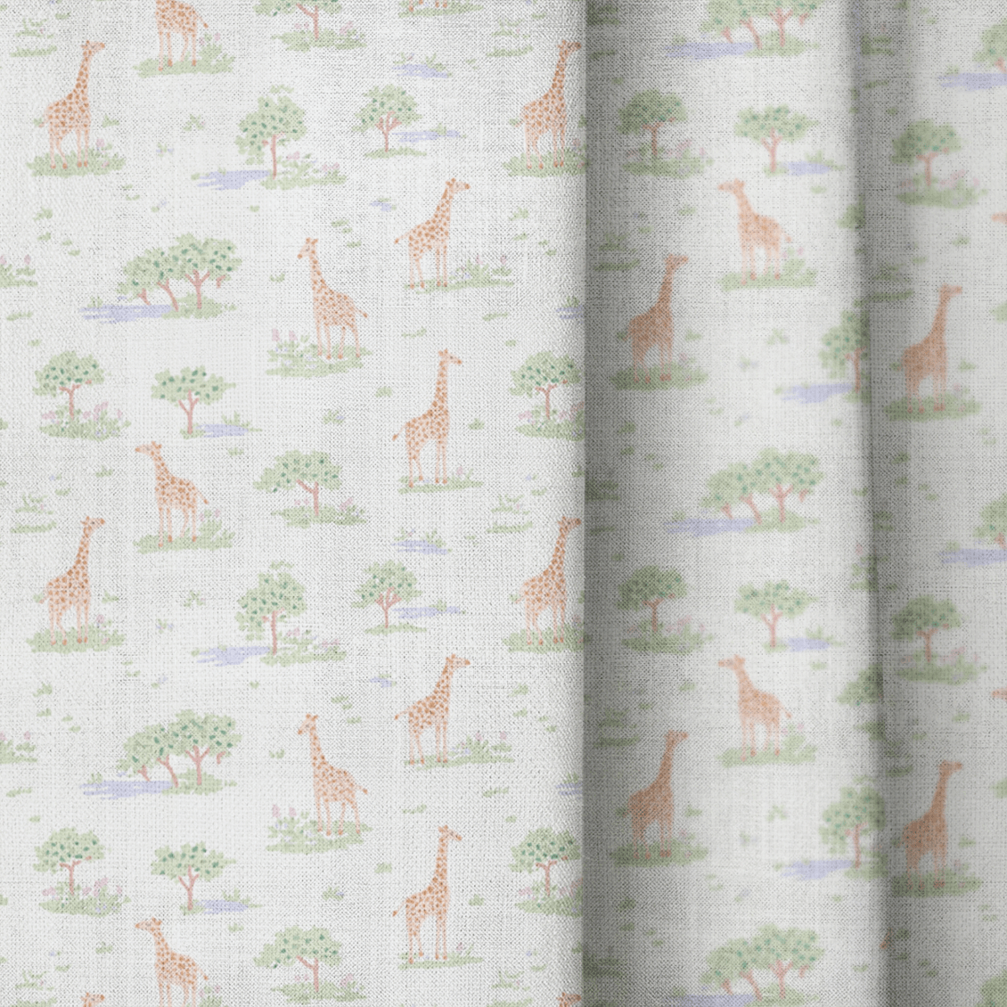 Giraffe Safari - Curtain Panel - The Drapery