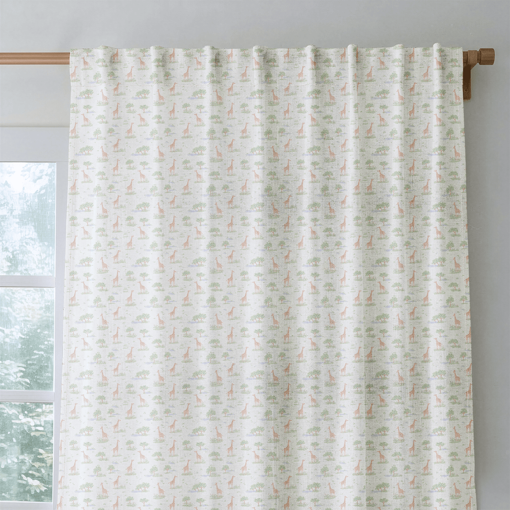 Giraffe Safari - Curtain Panel - The Drapery