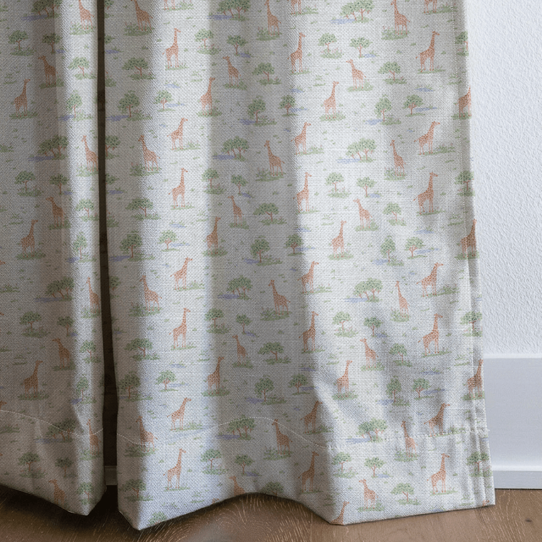 Giraffe Safari - Curtain Panel - The Drapery
