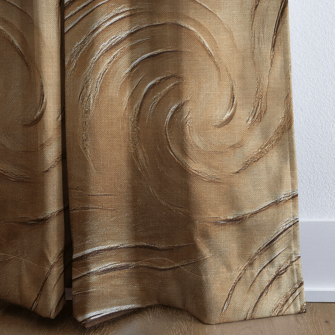 Golden Currents - Curtain Panel - The Drapery