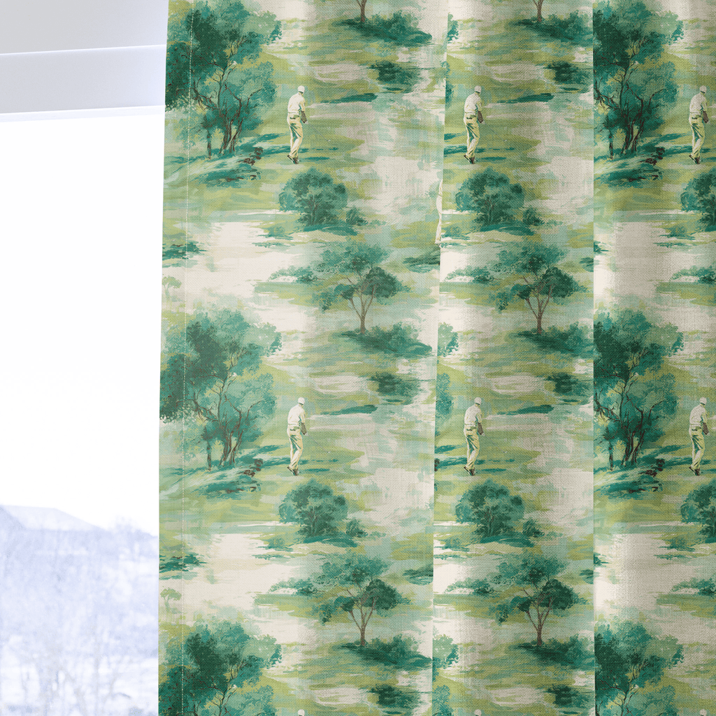 Golden Hour Fairway - Curtain Panel - The Drapery