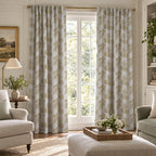 Golden Palm Shadow - Curtain Panel - The Drapery