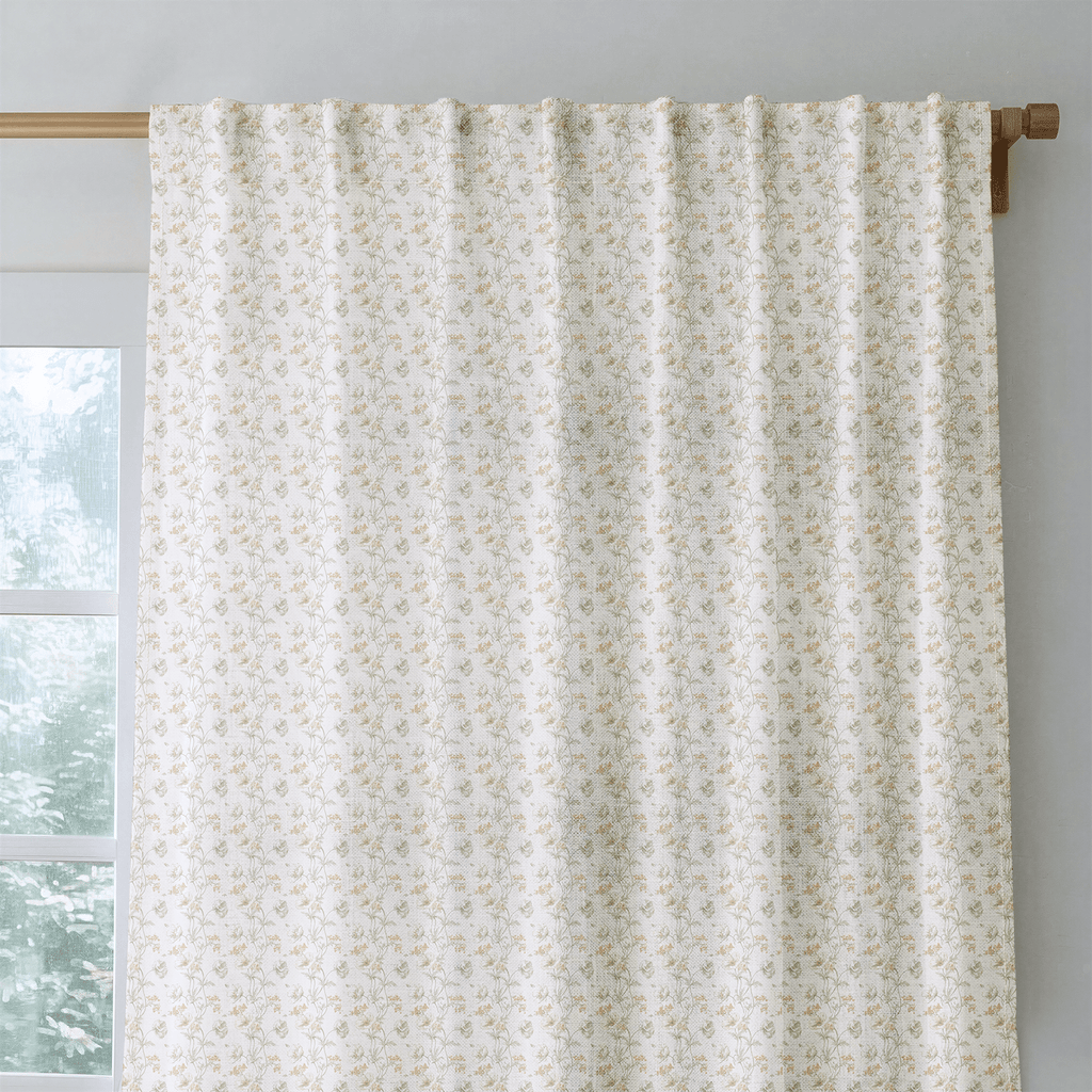 Golden Poppy Trail - Curtain Panel - The Drapery