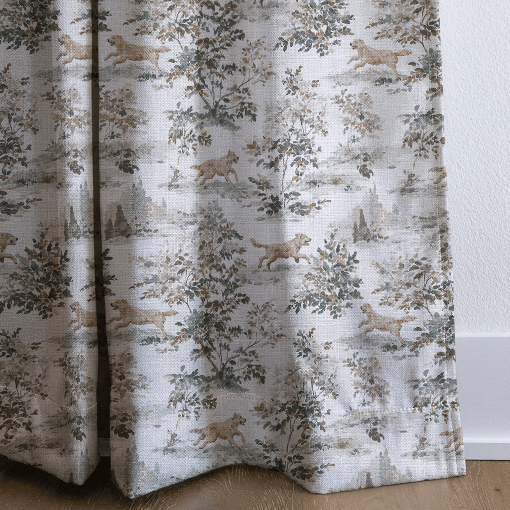 Golden Toile - Curtain Panel - The Drapery