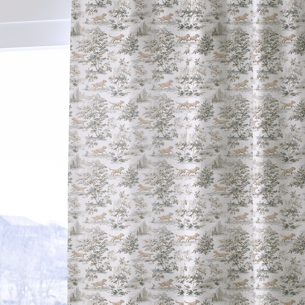 Golden Toile - Curtain Panel - The Drapery