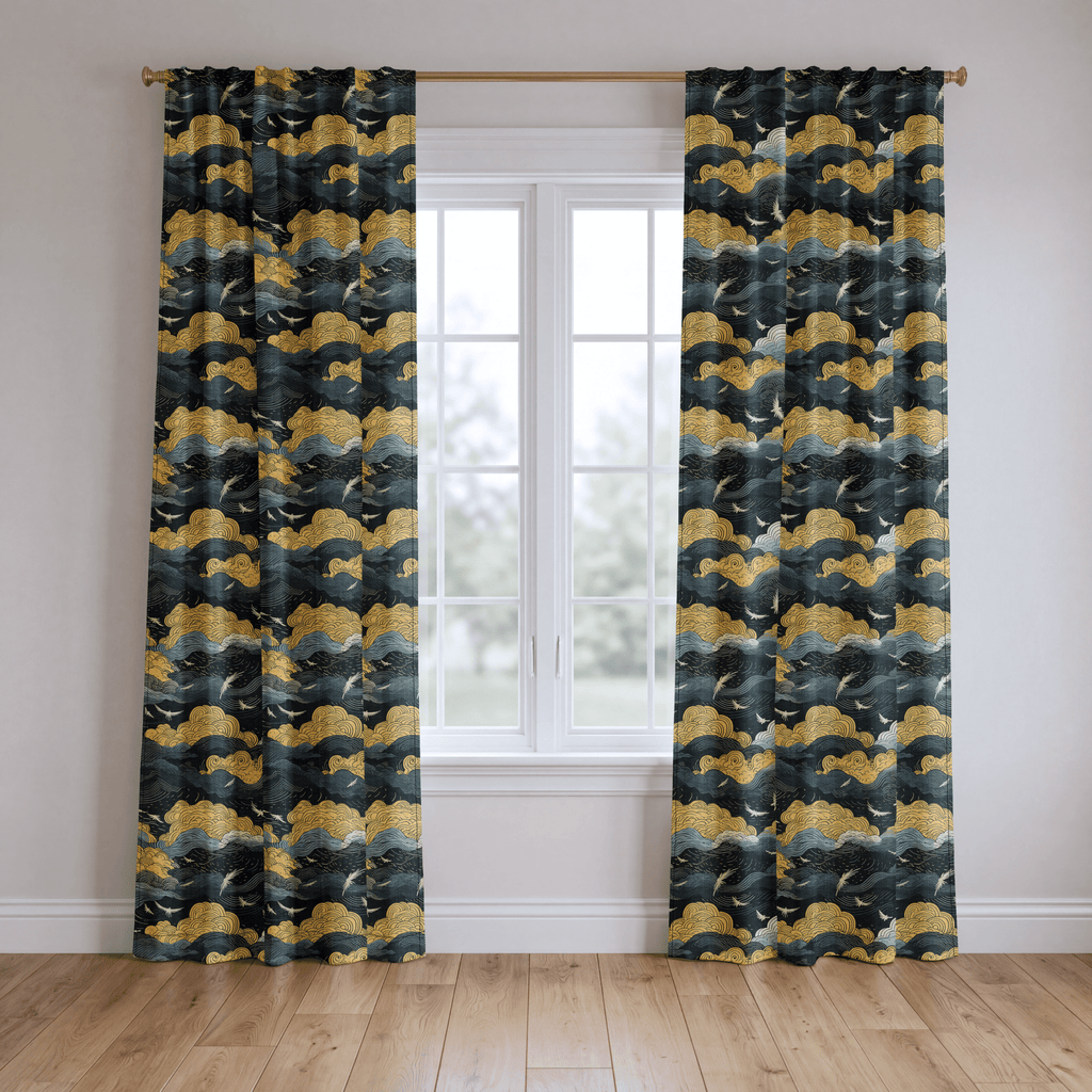 Golden Twilight - Curtain Panel - The Drapery