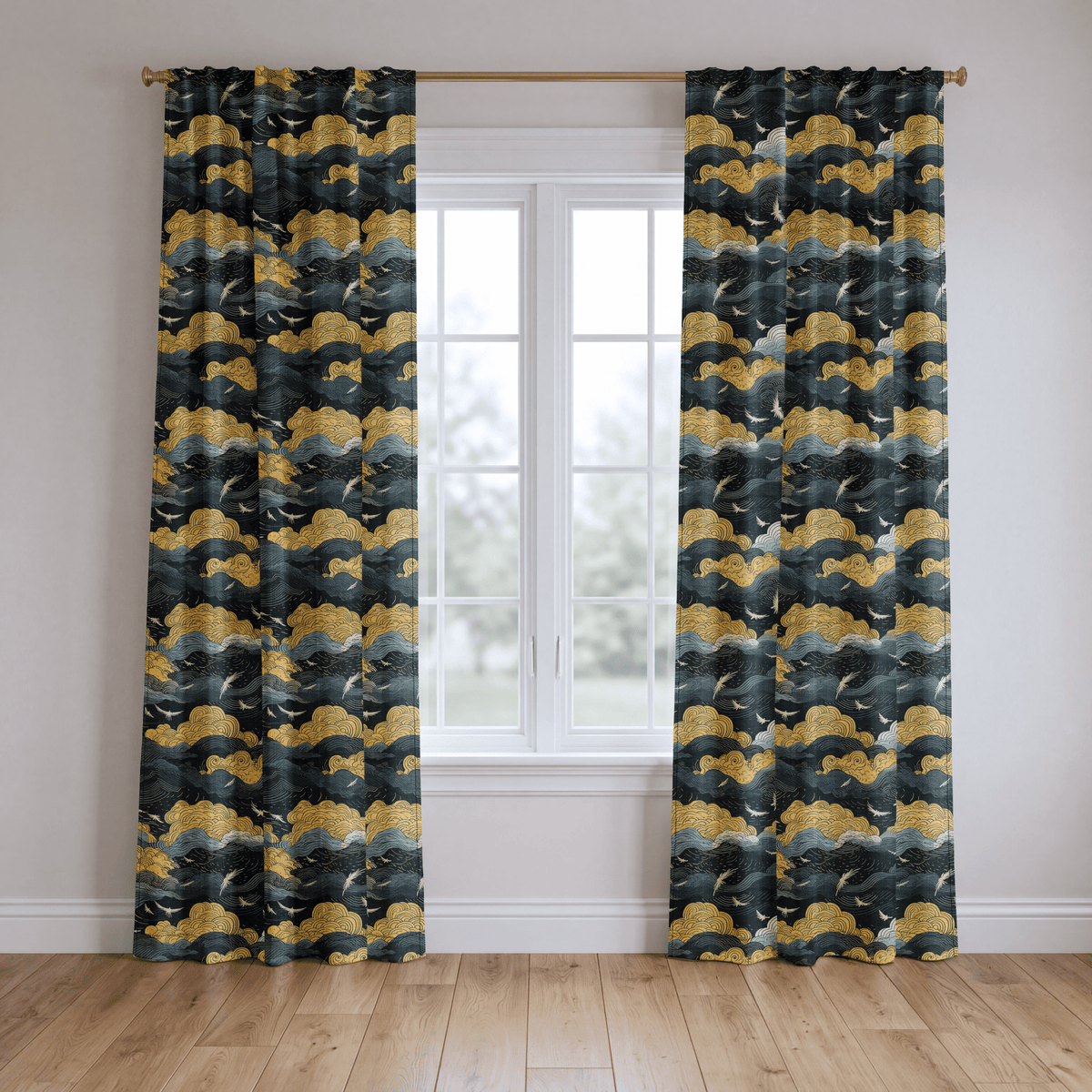 Golden Twilight - Curtain Panel - The Drapery