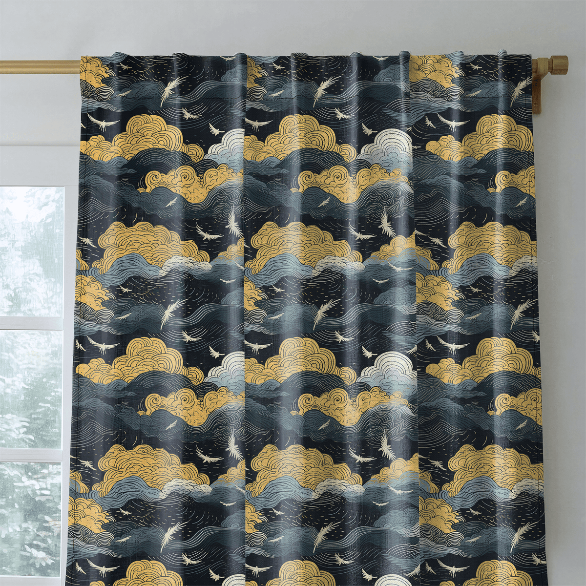 Golden Twilight - Curtain Panel - The Drapery