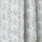 Goldendoodle Floral - Curtain Panel - The Drapery