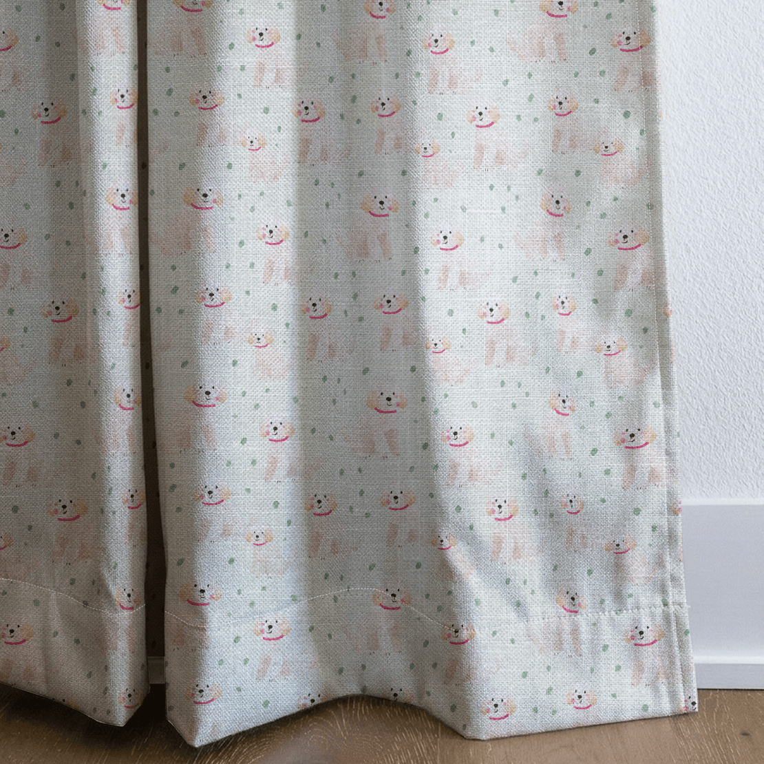 Goldendoodle Rain - Curtain Panel - The Drapery