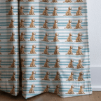 Goldendoodle Stripes - Curtain Panel - The Drapery