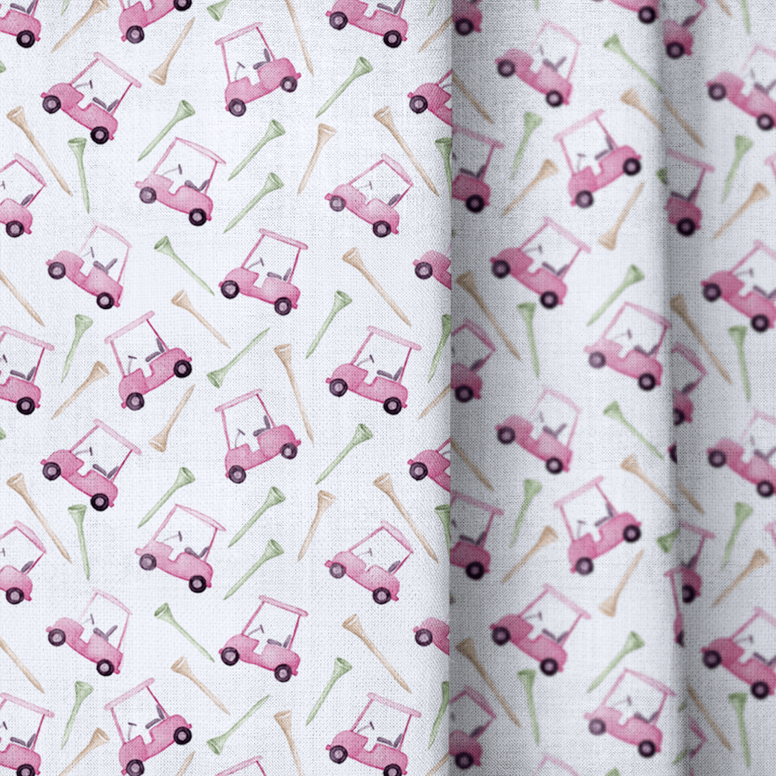 Golf tee cart - Curtain Panel - The Drapery