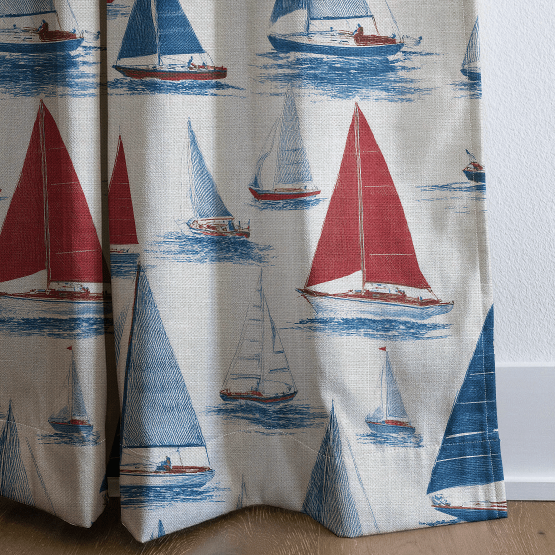 Gone Sailing - Curtain Panel - The Drapery