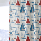 Gone Sailing - Curtain Panel - The Drapery