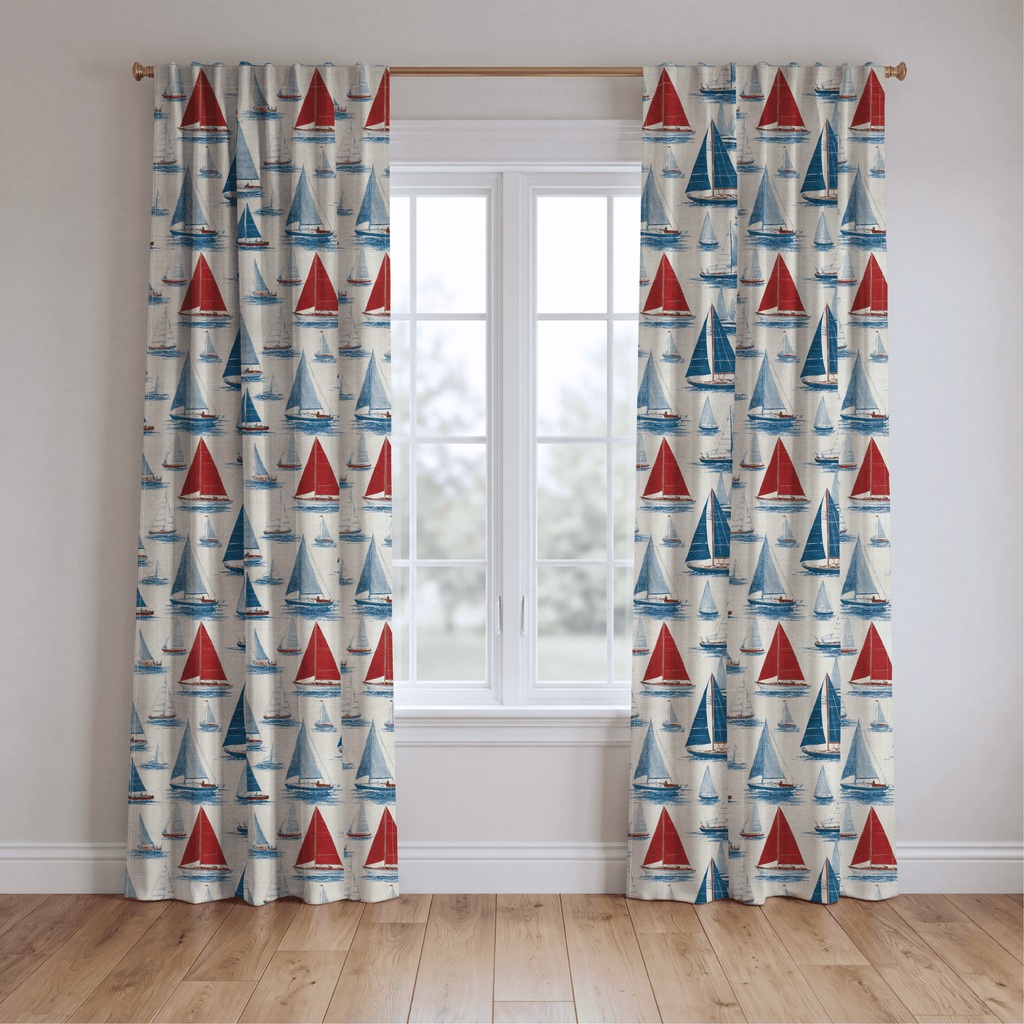 Gone Sailing - Curtain Panel - The Drapery