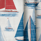 Gone Sailing - Curtain Panel - The Drapery