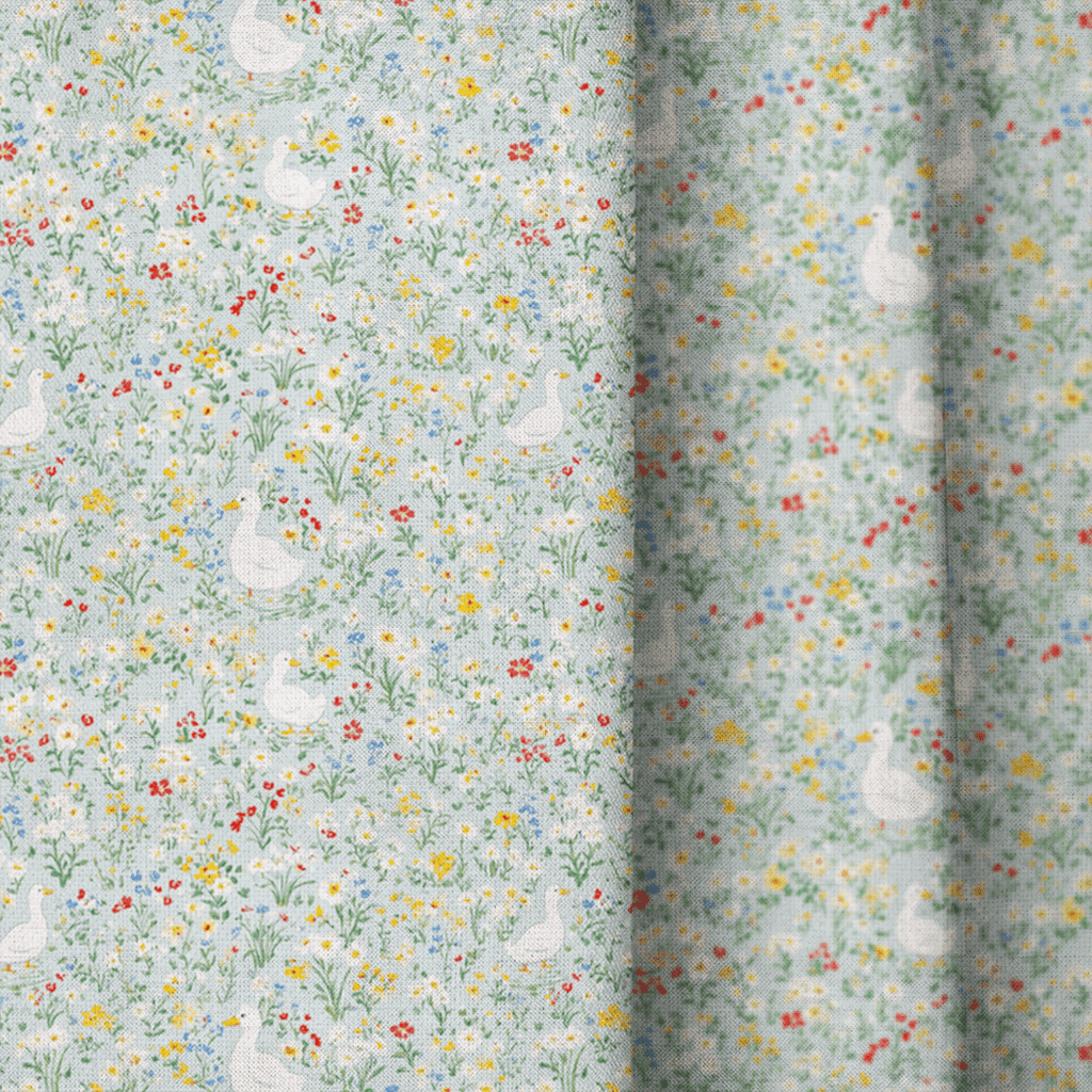 Goosey Florals - Curtain Panel - The Drapery