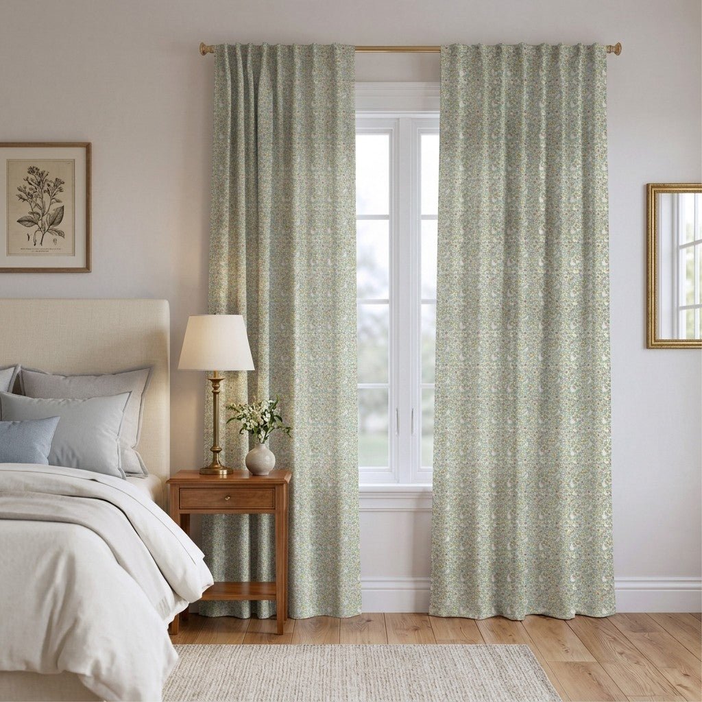 Goosey Florals - Curtain Panel - The Drapery